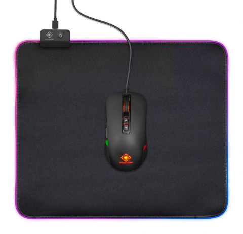 PODKŁADKA GAMING GAMINGOWA POD MYSZ LED RGB 45x40 PODKŁADKA GAMING GAMINGOWA POD MYSZ LED RGB 45x40