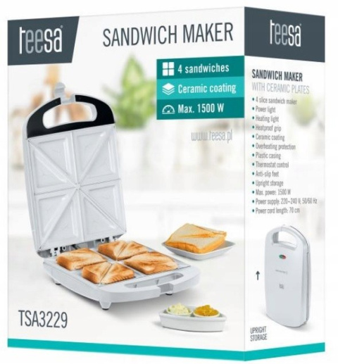 OPIEKACZ SANDWICH TOSTER DO KANAPEK CERAMICZNY XXL OPIEKACZ SANDWICH TOSTER DO KANAPEK CERAMICZNY XXL