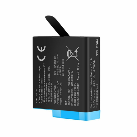 AKUMULATOR BATERIA DO GOPRO 8 7 6 5 1220mAh 3,85 V AKUMULATOR BATERIA DO GOPRO 8 7 6 5 1220mAh 3,85 V