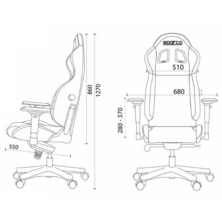 FOTEL BIUROWY GAMINGOWY KUBEŁKOWY SPARCO GRIP FOTEL BIUROWY GAMINGOWY KUBEŁKOWY SPARCO GRIP