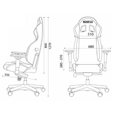 FOTEL BIUROWY GAMINGOWY KUBEŁKOWY SPARCO GRIP FOTEL BIUROWY GAMINGOWY KUBEŁKOWY SPARCO GRIP