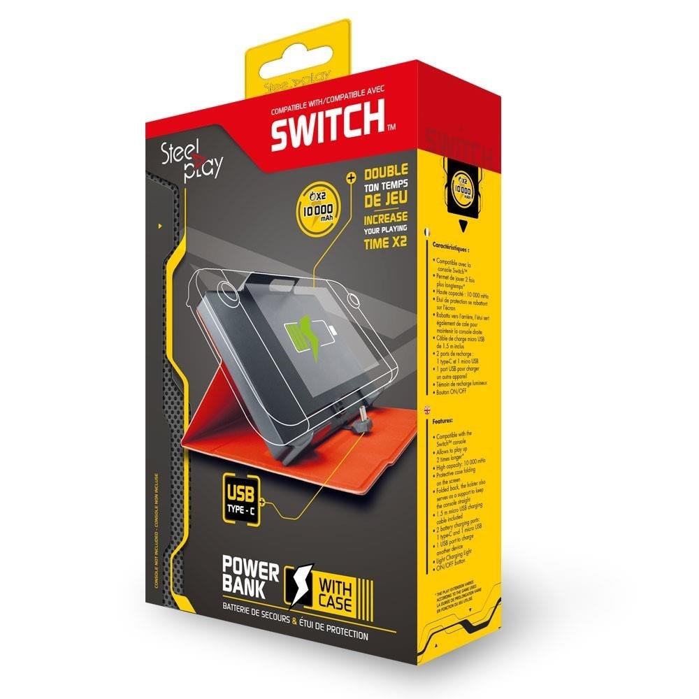 Steel Play Nintendo Switch Power Bank 1000mah Etui Steel Play Nintendo Switch Power Bank 1000mah Etui