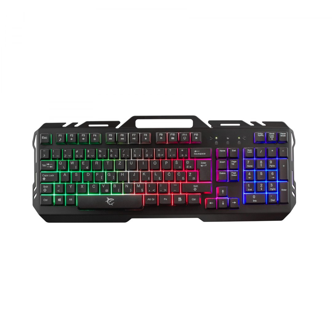 KLAWIATURA GAMINGOWA PODŚWIETLANA RGB METALOWA KLAWIATURA GAMINGOWA PODŚWIETLANA RGB METALOWA