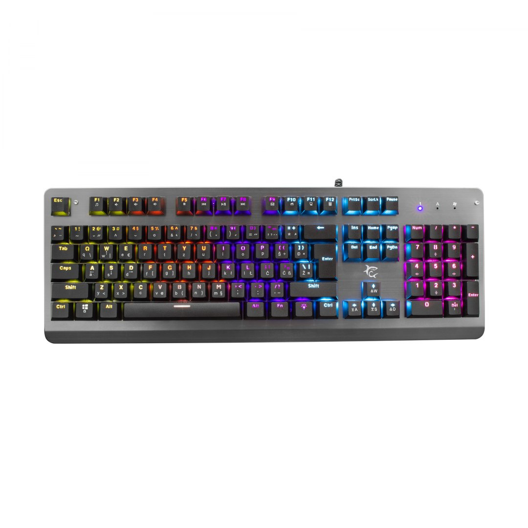 KLAWIATURA GAMINGOWA PODŚWIETLANA RGB METALOWA KLAWIATURA GAMINGOWA PODŚWIETLANA RGB METALOWA
