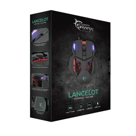 LANCELOT MYSZ MYSZKA GAMINGOWA DLA GRACZY LED RGB LANCELOT MYSZ MYSZKA GAMINGOWA DLA GRACZY LED RGB
