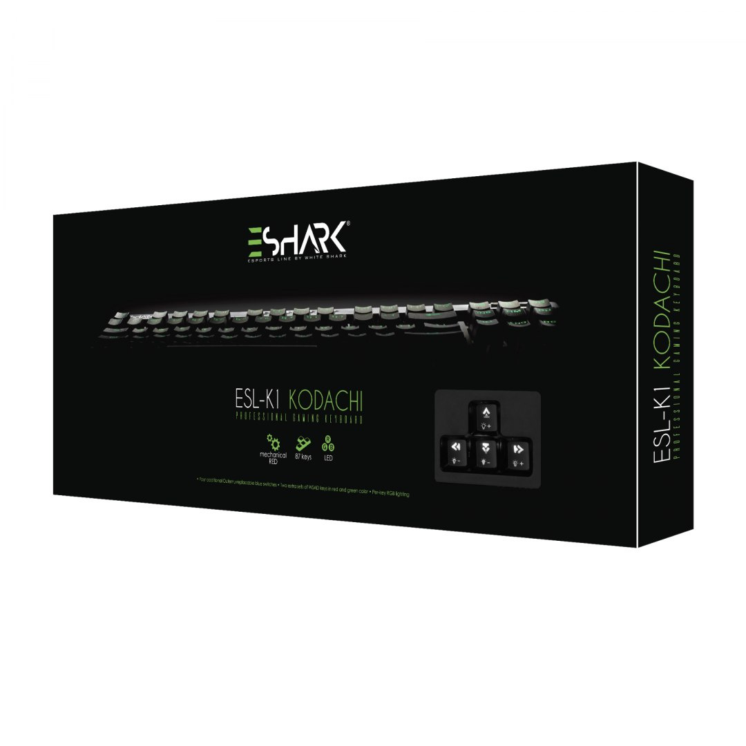 ESHARK KLAWIATURA GAMINGOWA PODŚWIETLANA LED RGB ESHARK KLAWIATURA GAMINGOWA PODŚWIETLANA LED RGB