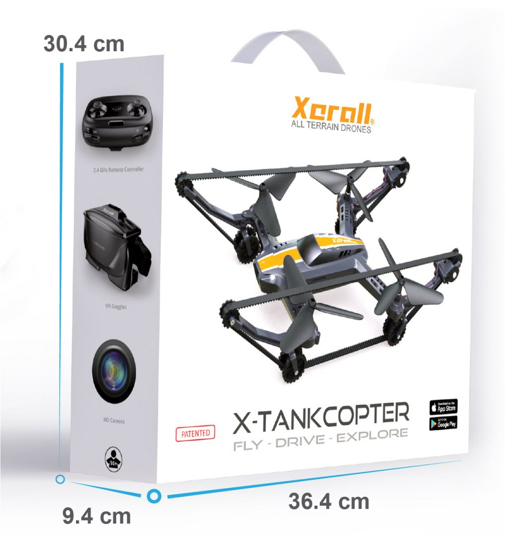DRON XERALL X-TRANKCOPTER CZOŁG+OKULARY VR DRON XERALL X-TRANKCOPTER CZOŁG+OKULARY VR