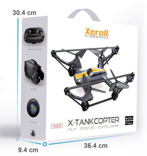 DRON XERALL X-TRANKCOPTER CZOŁG+OKULARY VR DRON XERALL X-TRANKCOPTER CZOŁG+OKULARY VR