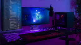 Biurko gamingowe podświetlane RGB DT420 Deltaco Gaming
