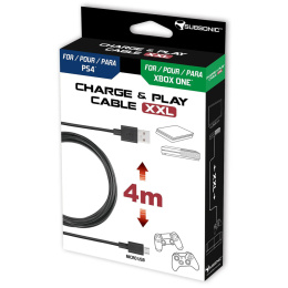 Kabel do ładowania padów PS4 DualEdge USB – micro-USB 3 m