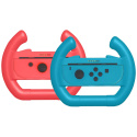 Uchwyt kierownica etui na Joy-Con Nintendo Switch/OLED niebieski i czerwony
