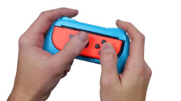 Uchwyty etui na kontroler Joy-Con Nintendo Switch/OLED niebieski i czerwony