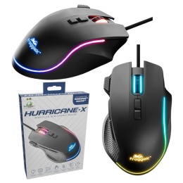 Gamingowa mysz Hurricane-X 12800 DPI programowalne przycieki RGB