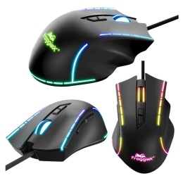 Gamingowa mysz RGB Cyclone-X 12800 DPI LED Programowalne przyciski