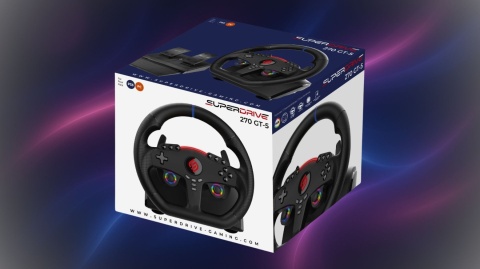 Kierownica gamingowa 270 GT-5 z pedałami i LED
