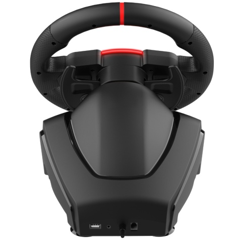 Kierownica gamingowa z pedałami i LED RGB