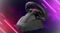 Kierownica gamingowa z pedałami i LED RGB