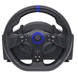 Kierownica wyścigowa do PS5 i PC z pedałami - 270° z ergonomicznym uchwytem i dźwignią biegów