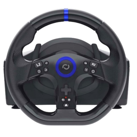 Kierownica wyścigowa do PS5 i PC z pedałami - 270° z ergonomicznym uchwytem i dźwignią biegów