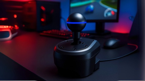 Kierownica wyścigowa do PS5 i PC z pedałami - 270° z ergonomicznym uchwytem i dźwignią biegów