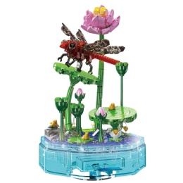 Klocki Music Box z ważką – pozytywka LED 396 elementów