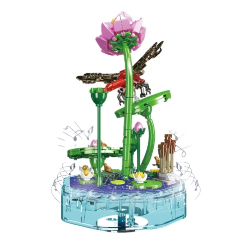 Klocki Music Box z ważką – pozytywka LED 396 elementów Klocki Music Box z ważką – pozytywka LED 396 elementów