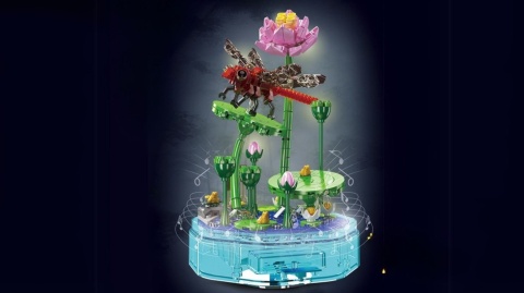 Klocki Music Box z ważką – pozytywka LED 396 elementów Klocki Music Box z ważką – pozytywka LED 396 elementów