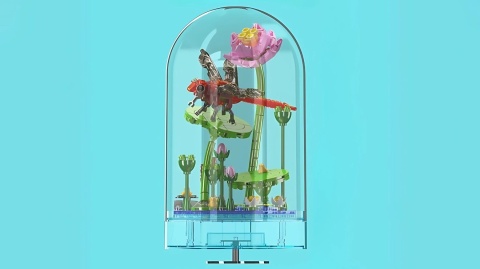 Klocki Music Box z ważką – pozytywka LED 396 elementów Klocki Music Box z ważką – pozytywka LED 396 elementów