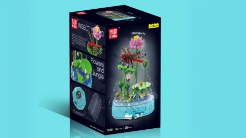 Klocki Music Box z ważką – pozytywka LED 396 elementów Klocki Music Box z ważką – pozytywka LED 396 elementów
