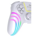 Kontroler bezprzewodowy PS5 biały Froggiex DualSense RGB, funkcją Turbo, programowalne przyciski