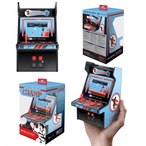 MY ATCADE Karate Champ Micro Player–Mini Automat Arcade Oryginalna Grafika