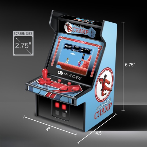 MY ATCADE Karate Champ Micro Player–Mini Automat Arcade Oryginalna Grafika