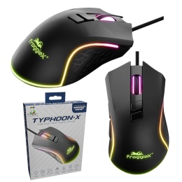 Mysz gamingowa RGB 12800 DPI z aplikacją Froggiex – LED i programowalnymi przyciskami