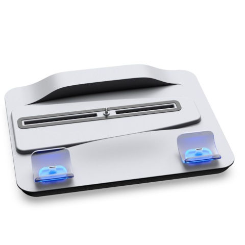Podstawka chłodząca i stacja ładująca do PS5 / PS5 Slim / PS5 Pro – wentylatory, LED, USB, szybkie ładowanie padów