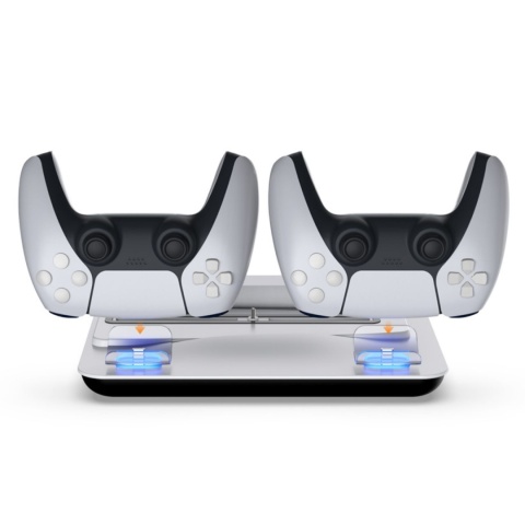 Podstawka chłodząca i stacja ładująca do PS5 / PS5 Slim / PS5 Pro – wentylatory, LED, USB, szybkie ładowanie padów