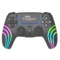 Kontroler bezprzewodowy PS5 Froggiex czarny DualSense, RGB, Turbo, programowalne przyciski