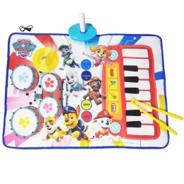 Mata muzyczna dla dzieci Psi Patrol mikrofon stojak interaktywna edukacyjna