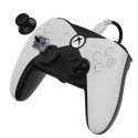 Przewodowy kontroler Xbox Series X/S, Xbox One i PC, programowalne przyciski, kontroler z czujnikami Halla- biały