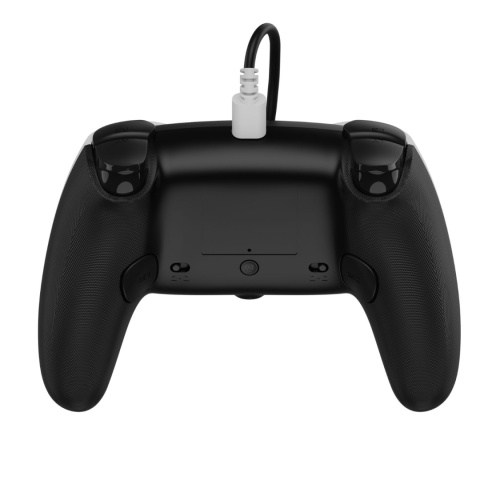 Przewodowy kontroler Xbox Series X/S, Xbox One i PC, programowalne przyciski, kontroler z czujnikami Halla- biały