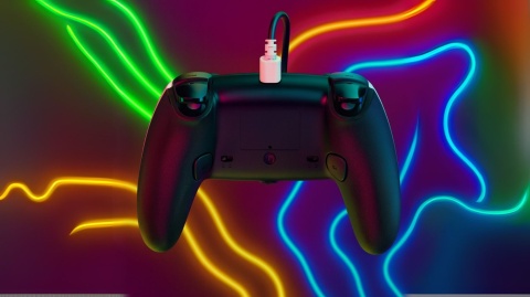 Przewodowy kontroler Xbox Series X/S, Xbox One i PC, programowalne przyciski, kontroler z czujnikami Halla- biały