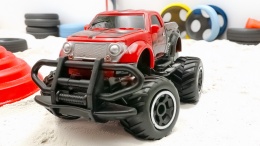 SAMOCHÓD ZDALNIE STEROWANY TAYIO MINI TRUCK CZERWONY RC ZABAWKA SKALA 1:40