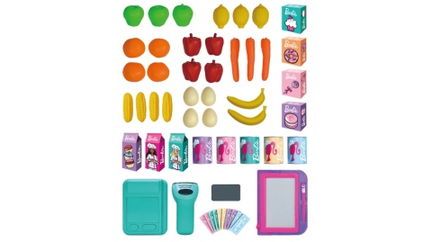 SKLEP SUPERMARKET DLA DZIECI BARBIE 55 AKCESORIÓW