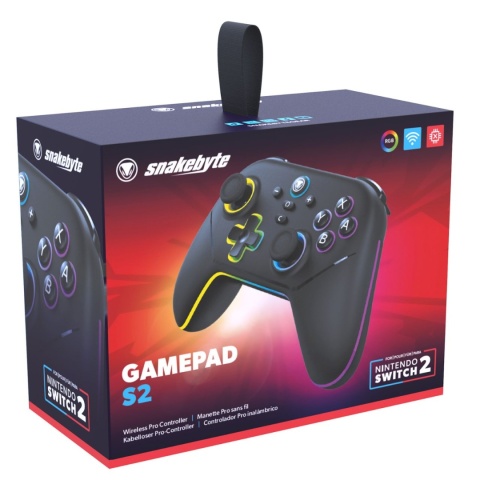 SNAKEBYTE Bezprzewodowy kontroler LED Nintendo 2