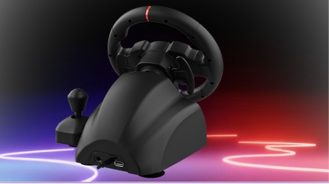 SUBSONIC Kierownica gamingowa 220 RS-X z pedałami, LED