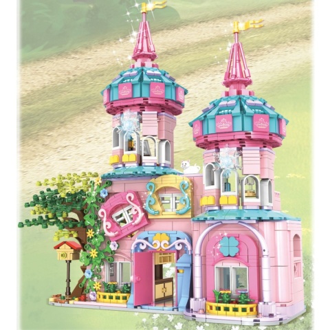 Stwórz Magiczny Zamek z klocków 1586 elementów Stwórz Magiczny Zamek z klocków 1586 elementów