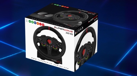 Subsonic Kierownica gamingowa 220 RS z pedałami i LED RGB