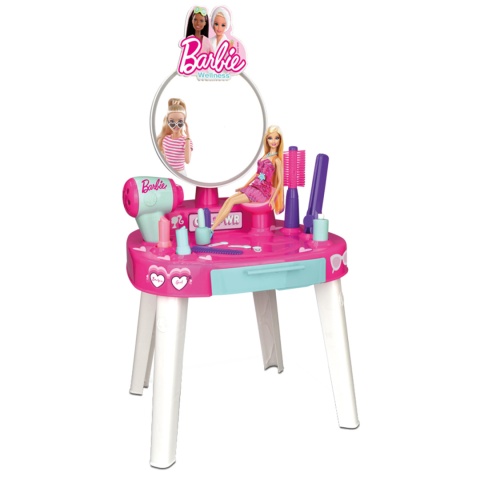 TOALETKA BARBIE VANITY 12 AKCESORIÓW INTERAKTYWNA ZABAWKA