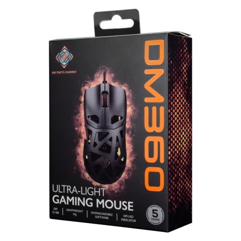 Ultra-lekka mysz gamingowa 47 g 12 400 DPI PixArt 3327 FPS RGB USB