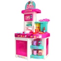 Kuchnia Barbie ToyShock dla dzieci interaktywna zestaw 40 akcesoriów