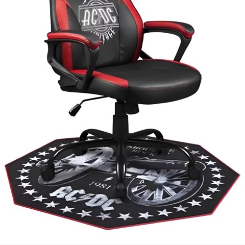 Mata pod fotel gamingowa AC/DC wodoodporna antypoślizgowa Rock'n'Roll 100cm